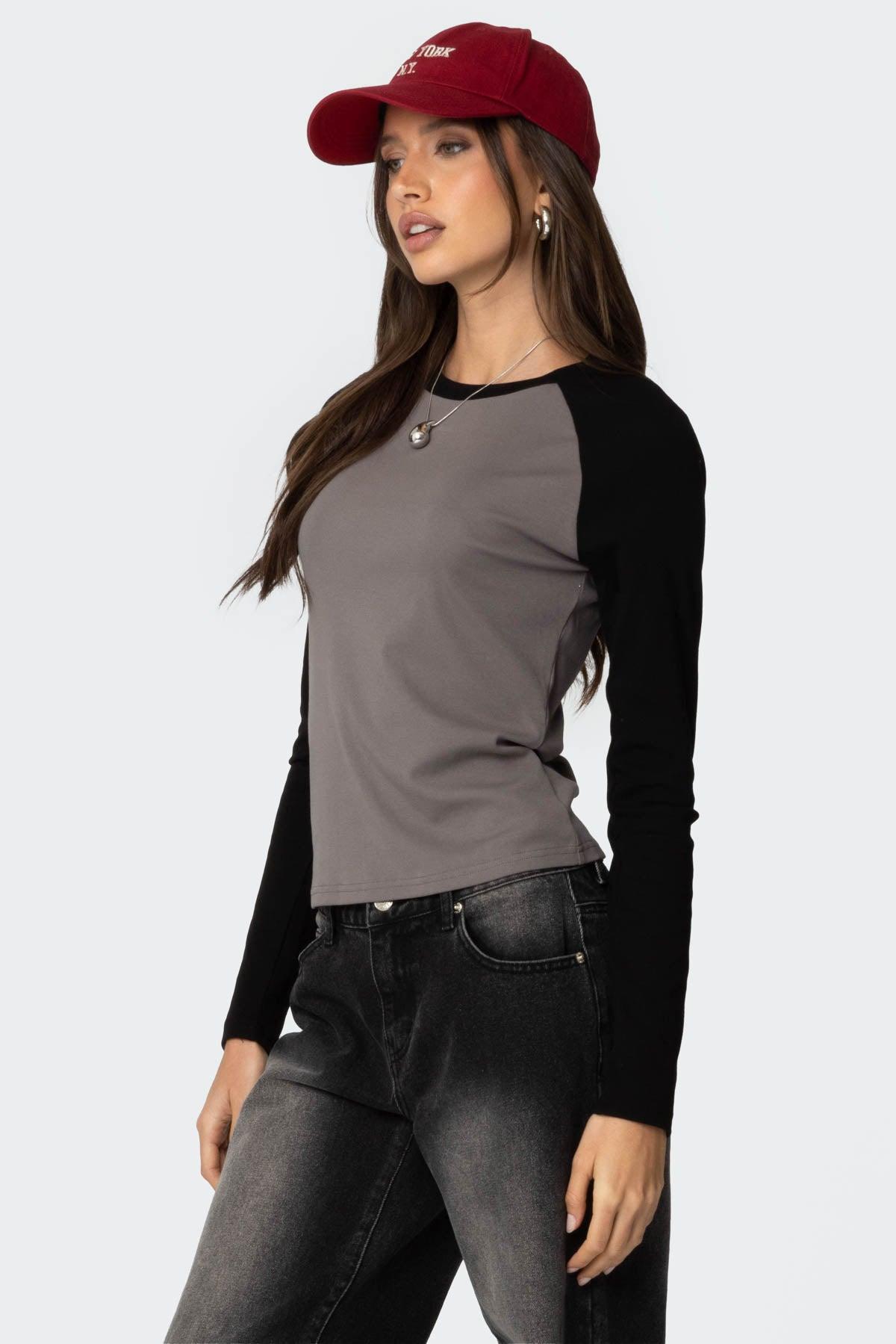 Tommi Raglan Long Sleeve T Shirt Product Image