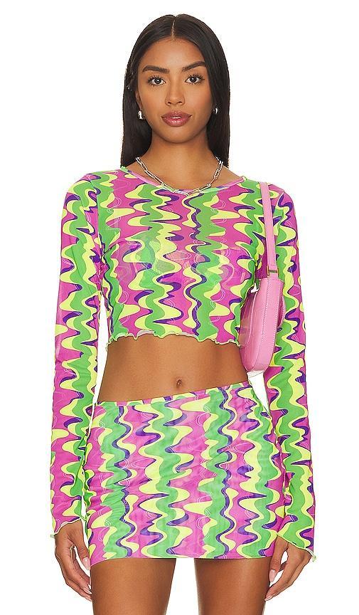 Long Sleeve Crop Top Product Image