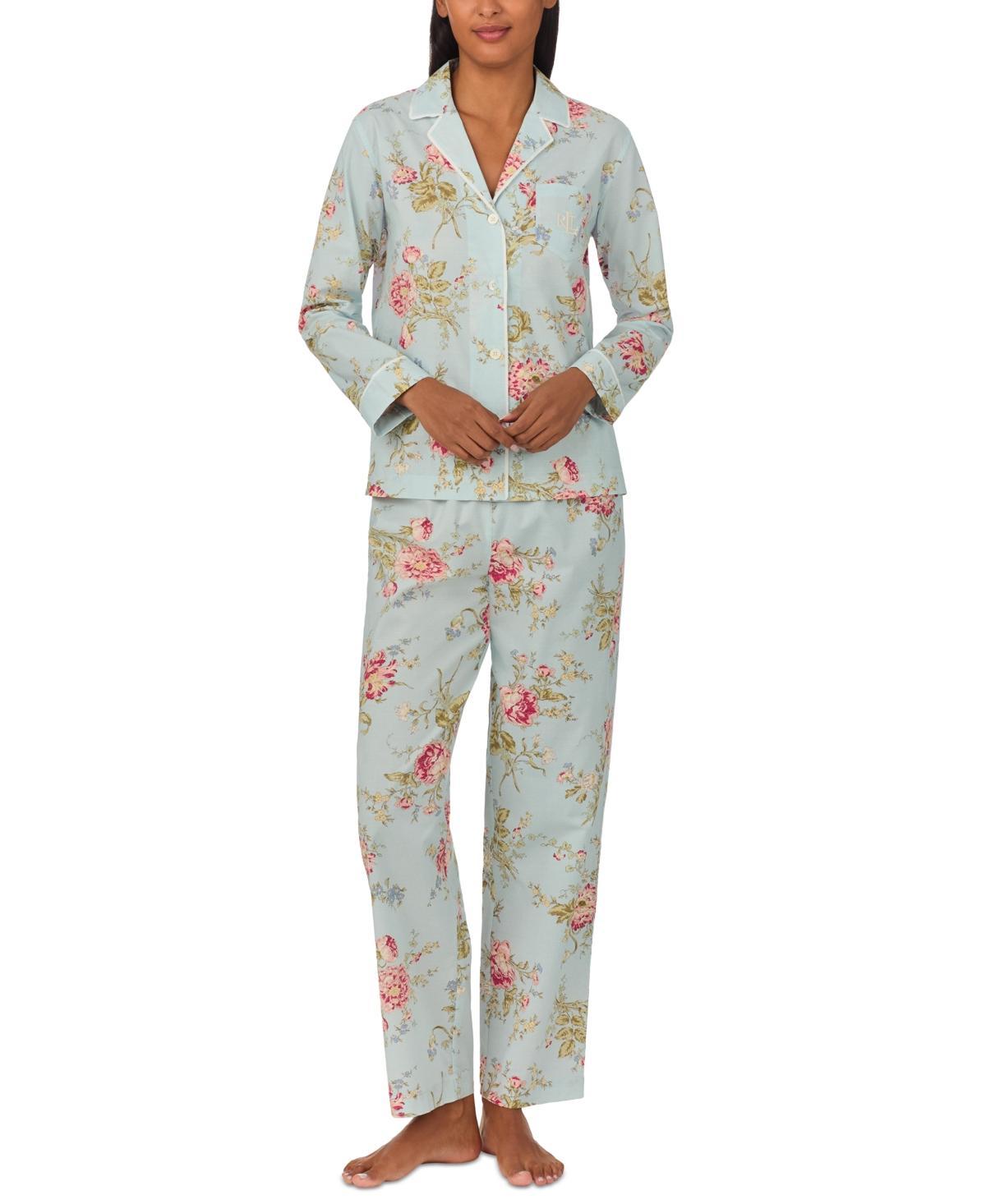 Lauren Ralph Lauren Womens 2-Pc. Printed Pajamas Set Product Image