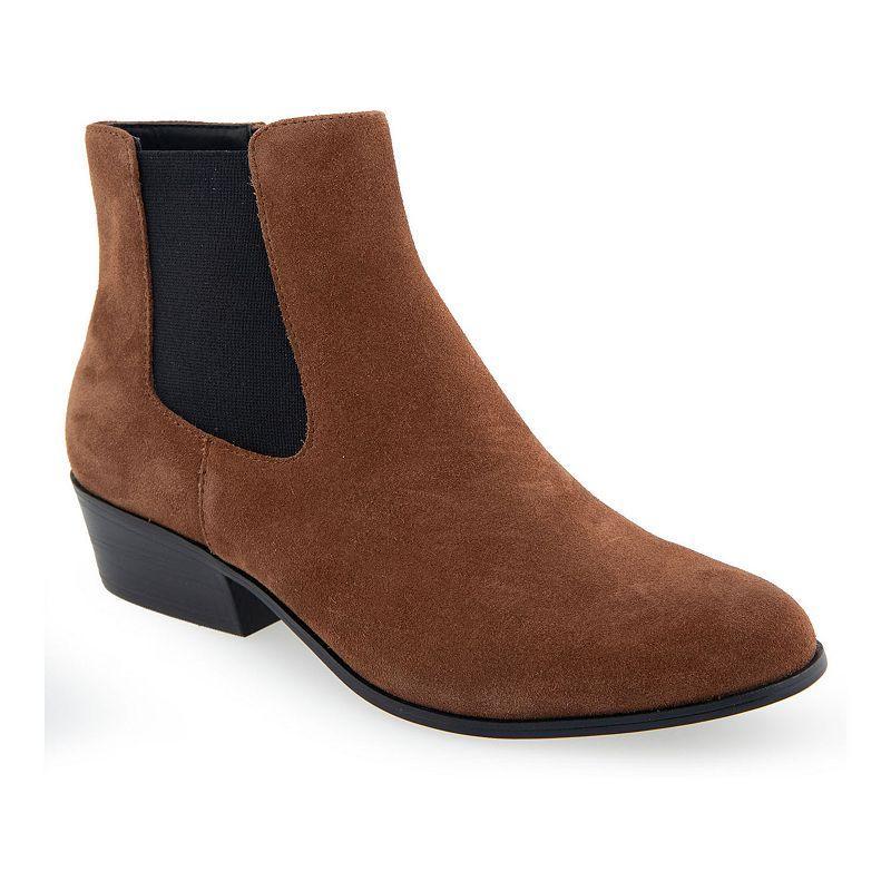 Womens Aerosoles Cerros Mid-Calf Bootie Brown Suede Product Image