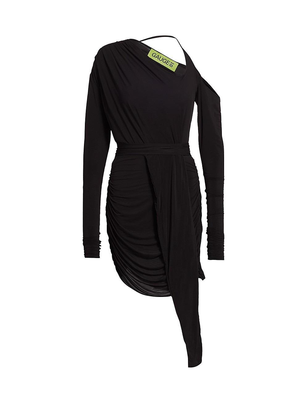 Womens Asimi Draped Asymmetric Minidress Product Image