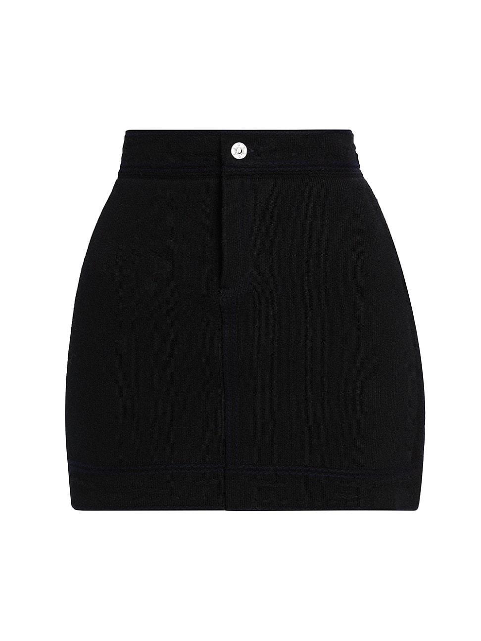 Womens Cashmere-Blend Miniskirt Product Image