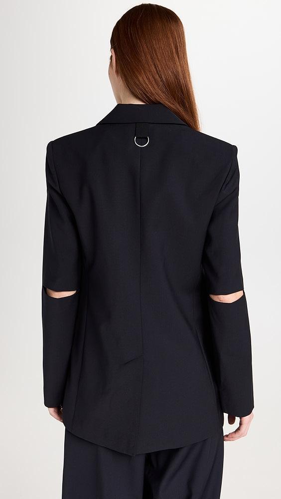 Tibi Tropical Wool Cutout Sleeve Marlon Blazer | Shopbop Product Image