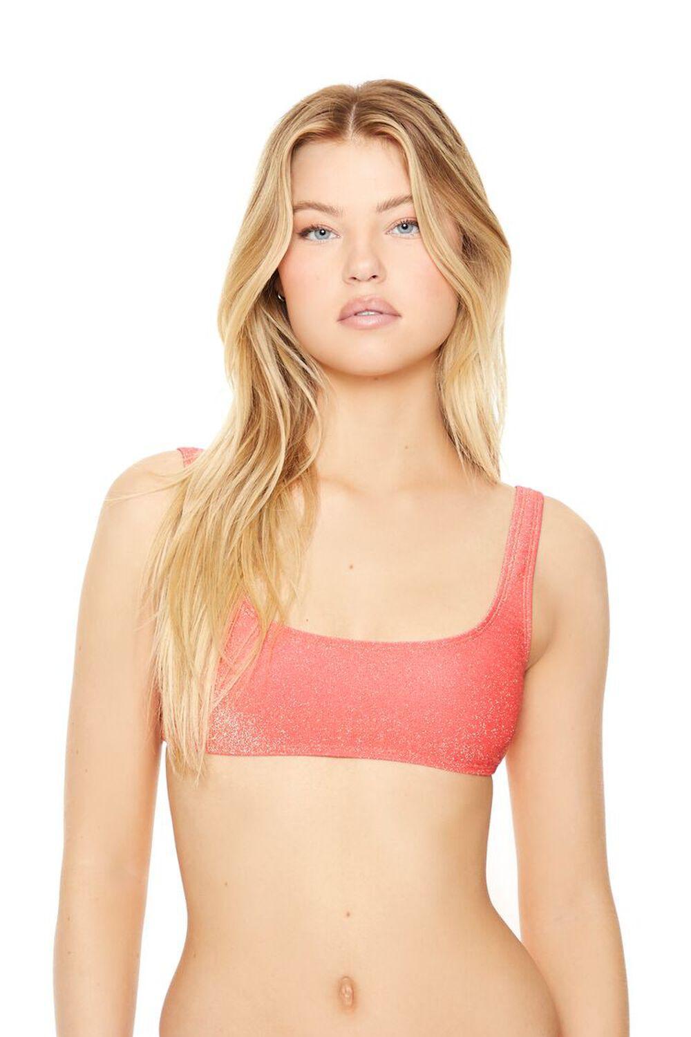 Shimmer Low-Back Bikini Top | Forever 21 Product Image