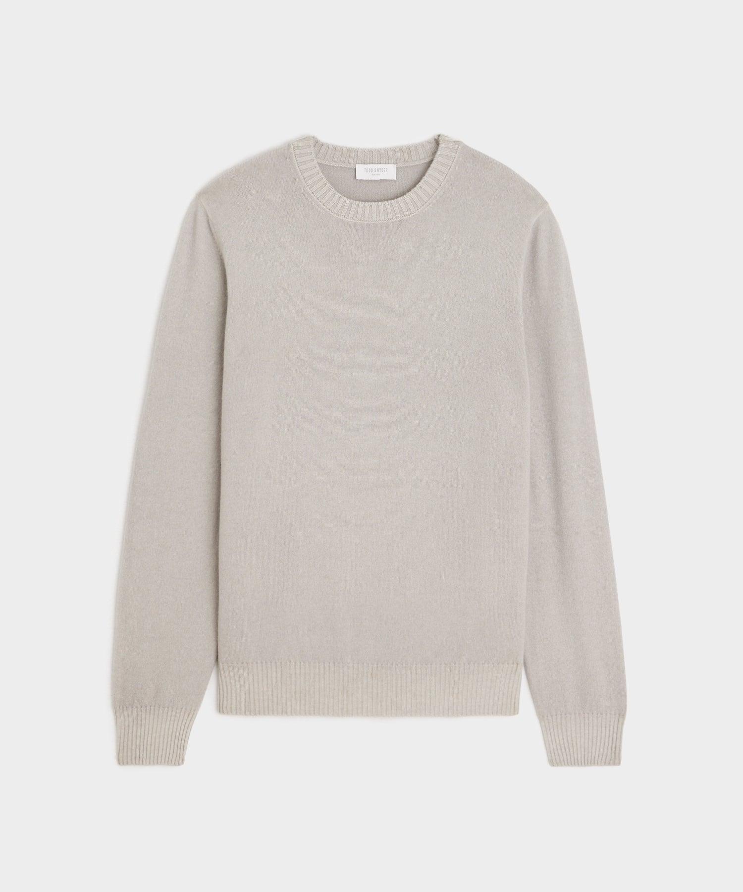 Italian Garment Dyed Cashmere Crewneck Sweater Product Image