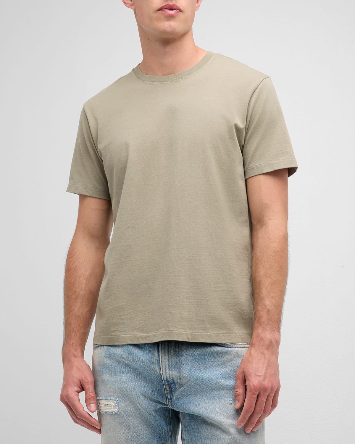 Mens Short-Sleeve Logo Cotton T-shirt Product Image