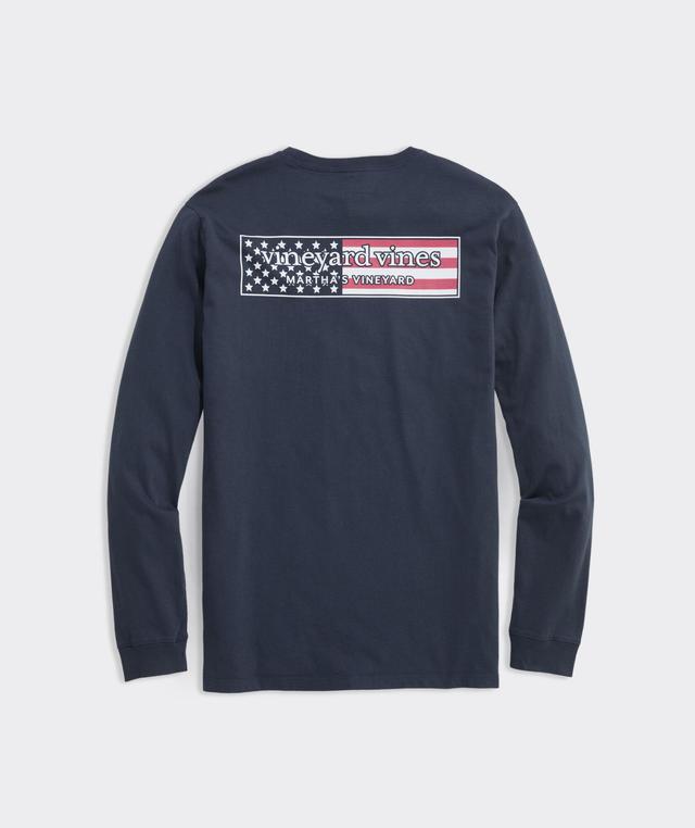 USA Logo Box Long-Sleeve Pocket Tee Product Image