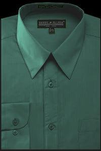 Basic Dress Shirt Regular Fit in Hunter Green Product Image