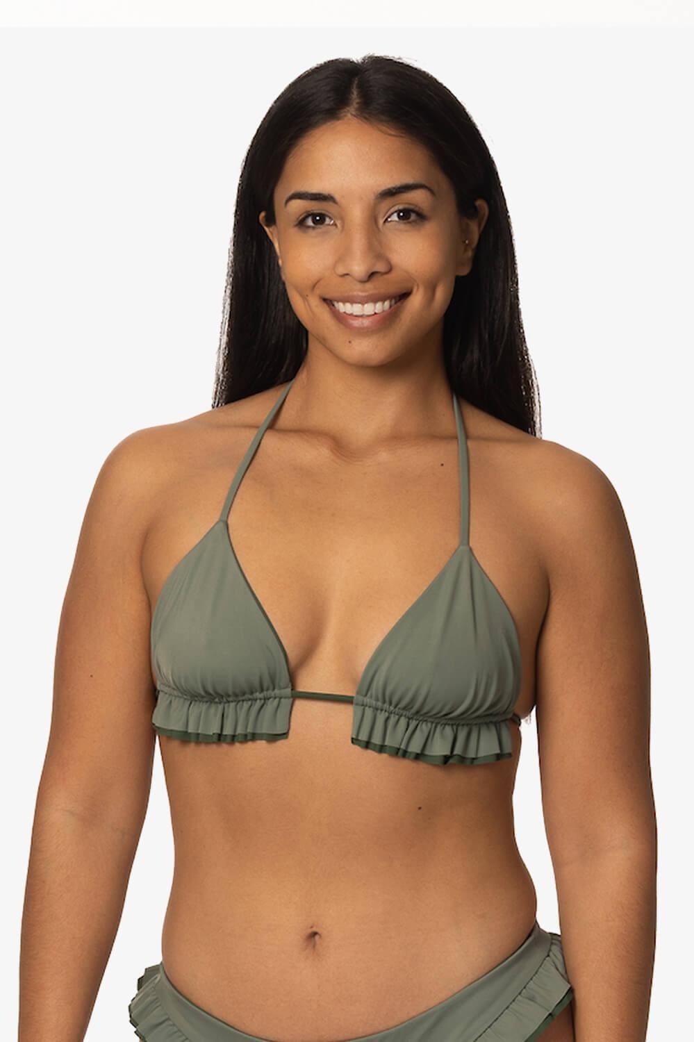 Pavones Bikini Top - Eucalyptus Female Product Image