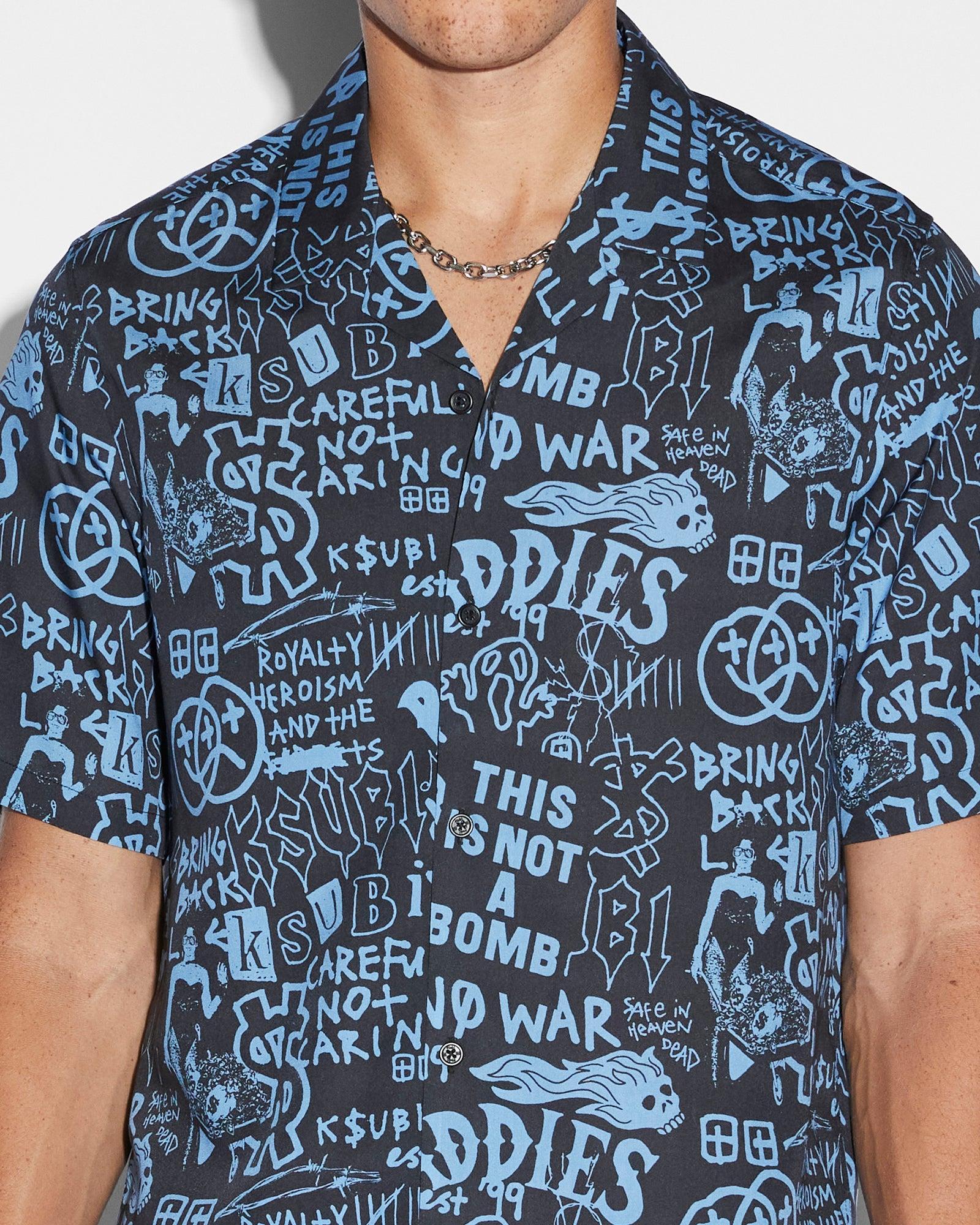 BADDIES RESORT SS SHIRT BLUE Male Product Image