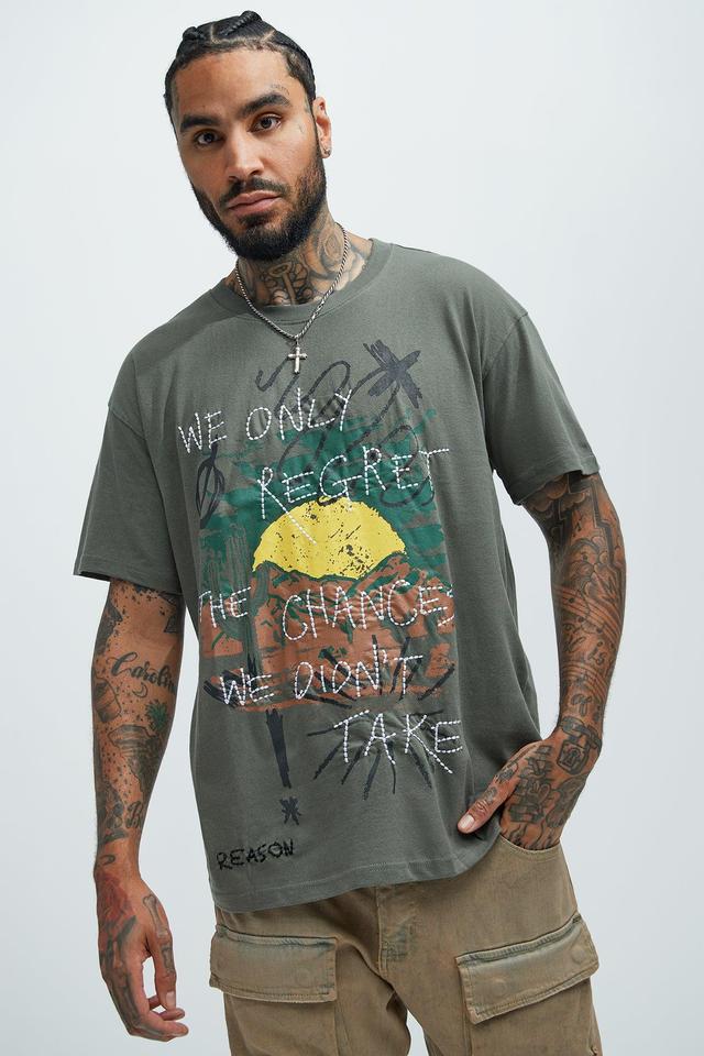 No Regrets Short Sleeve Tee - Olive Product Image