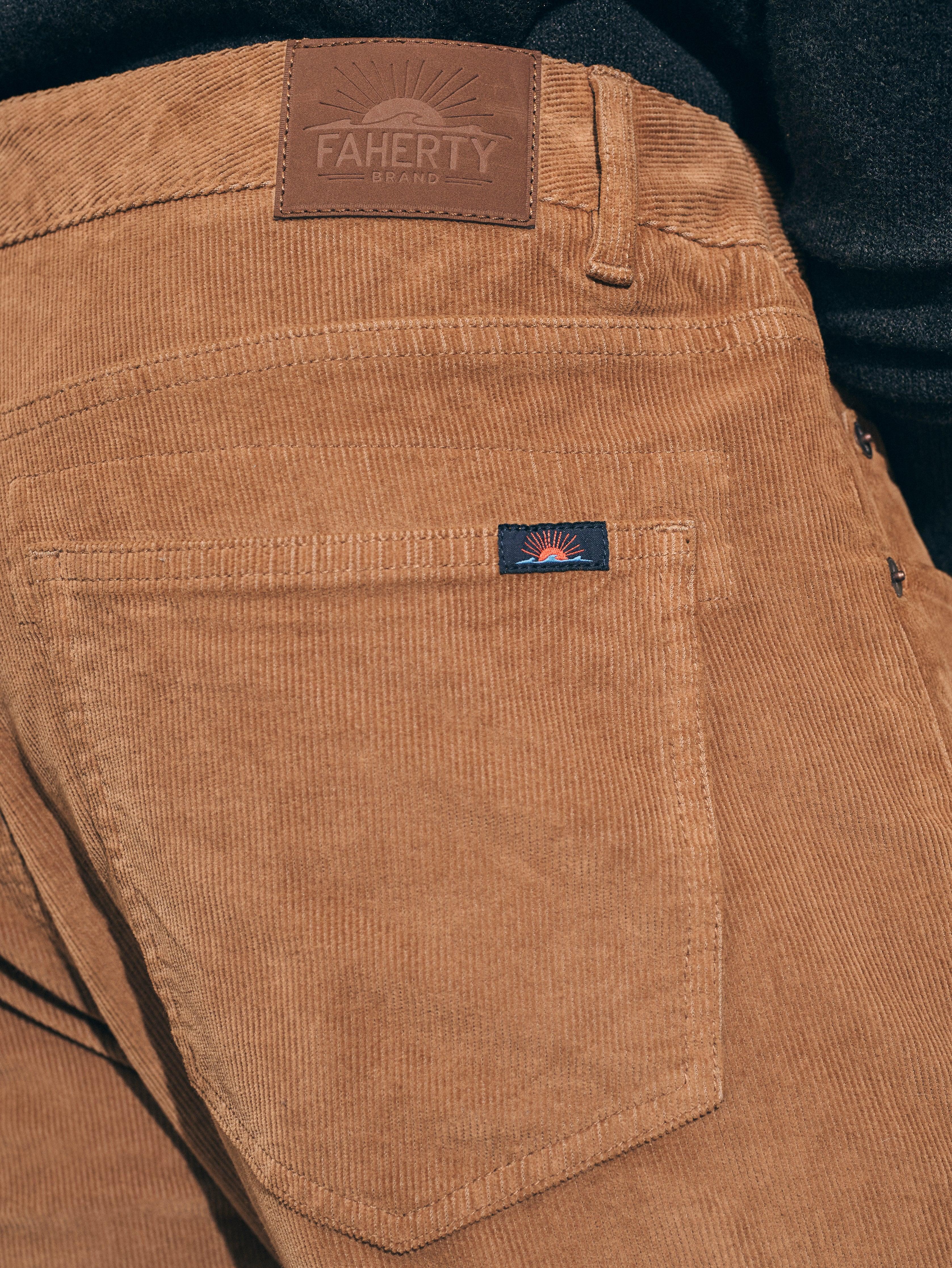 Stretch Corduroy 5-Pocket Pant (30" Inseam) - Raw Umber Male Product Image