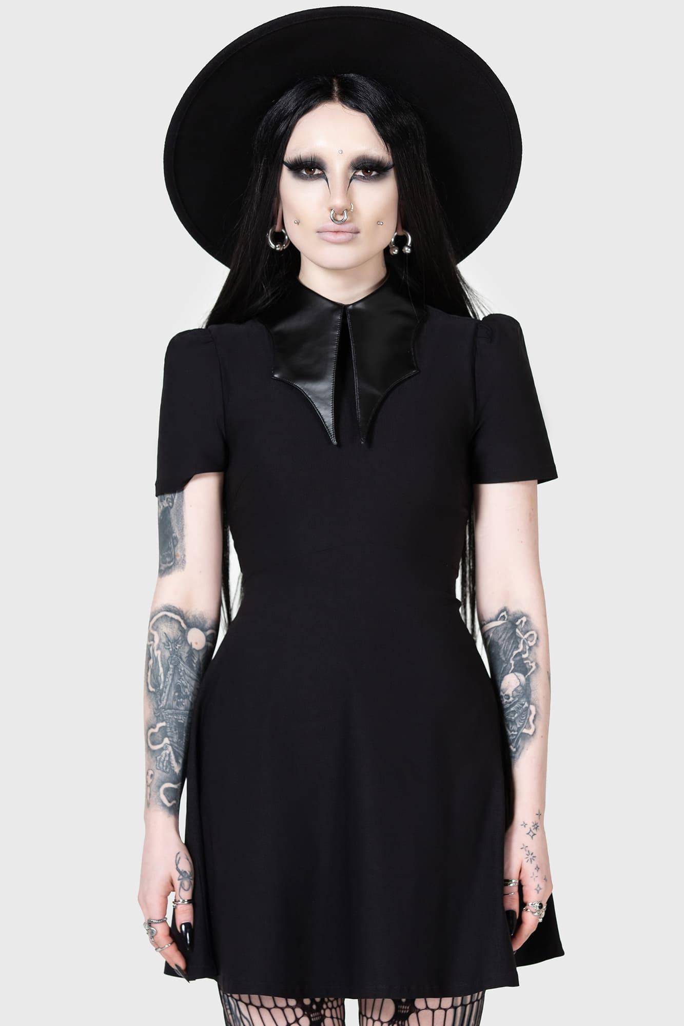 Chapel Collar Dress Female Product Image