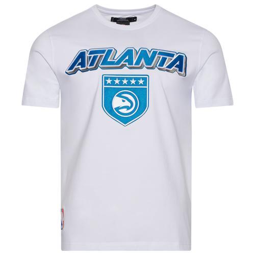 Pro Standard Mens Pro Standard Hawks Military SJ T-Shirt - Mens White/Blue Product Image