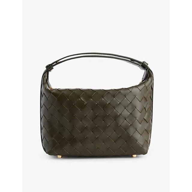 BOTTEGA VENETA Mini Wallace Leather Shoulder Bag In Kaki Product Image