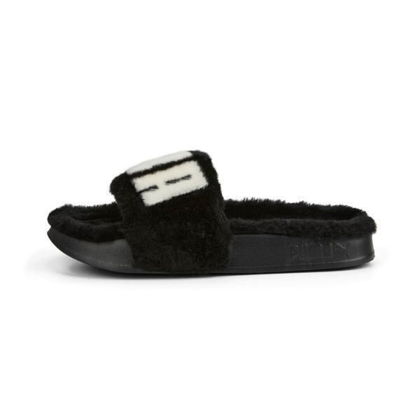 PUMA Leadcat 2.0 Fuzz Women's Slides in Black/White Product Image