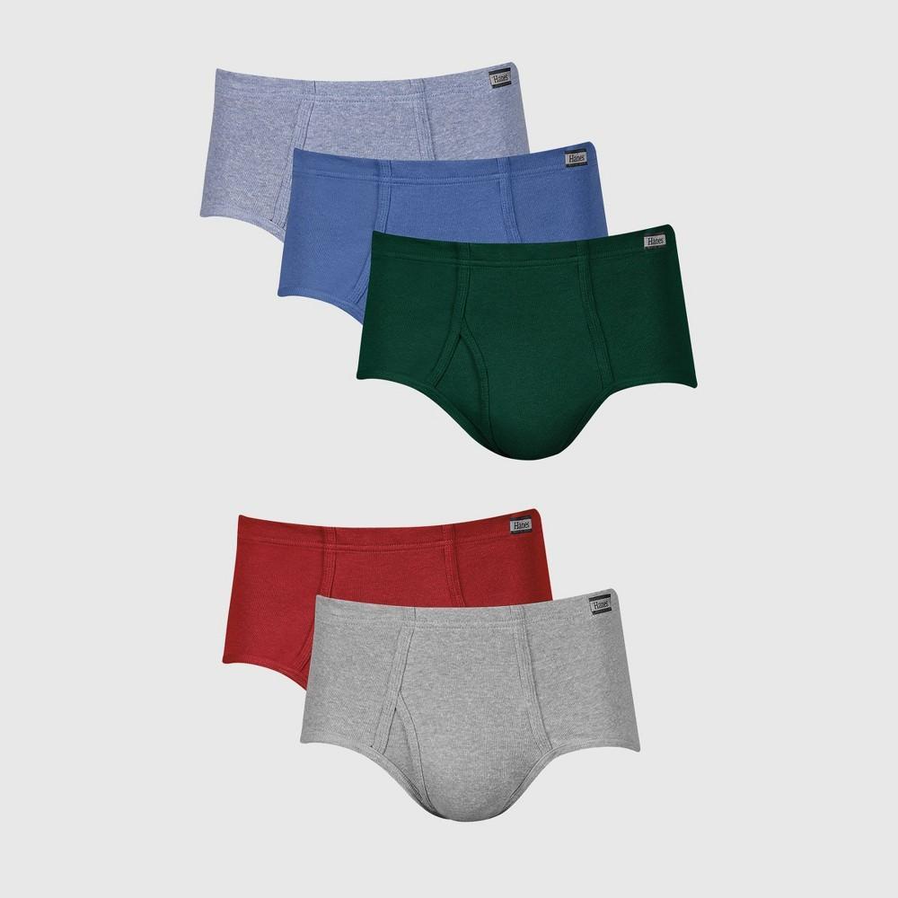 Hanes Men's Comfort Soft Waistband Mid-Rise Briefs 6pk - Blue/Green/Gray XL Product Image