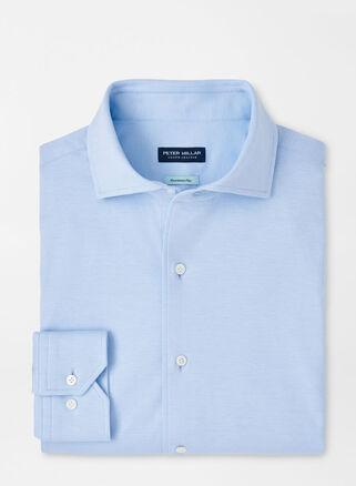 Peter Millar Mens Magnus Excursionist Flex Sport Shirt | Color: Blue Frost | Size: XL Product Image