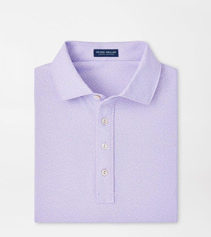 Peter Millar Mens Beelman Performance Jersey Polo | Color: Misty Rose | Size: S Product Image