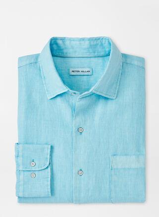 Mens Crown Coastal Garment-Dyed Linen Sport Shirt Product Image