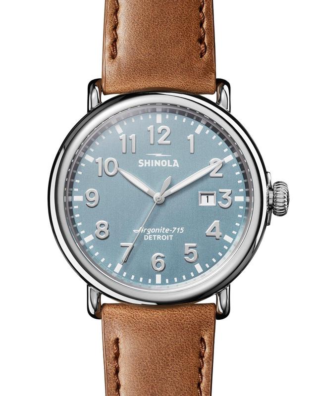 Shinola The Runwell Leather Strap Watch, 47mm Product Image