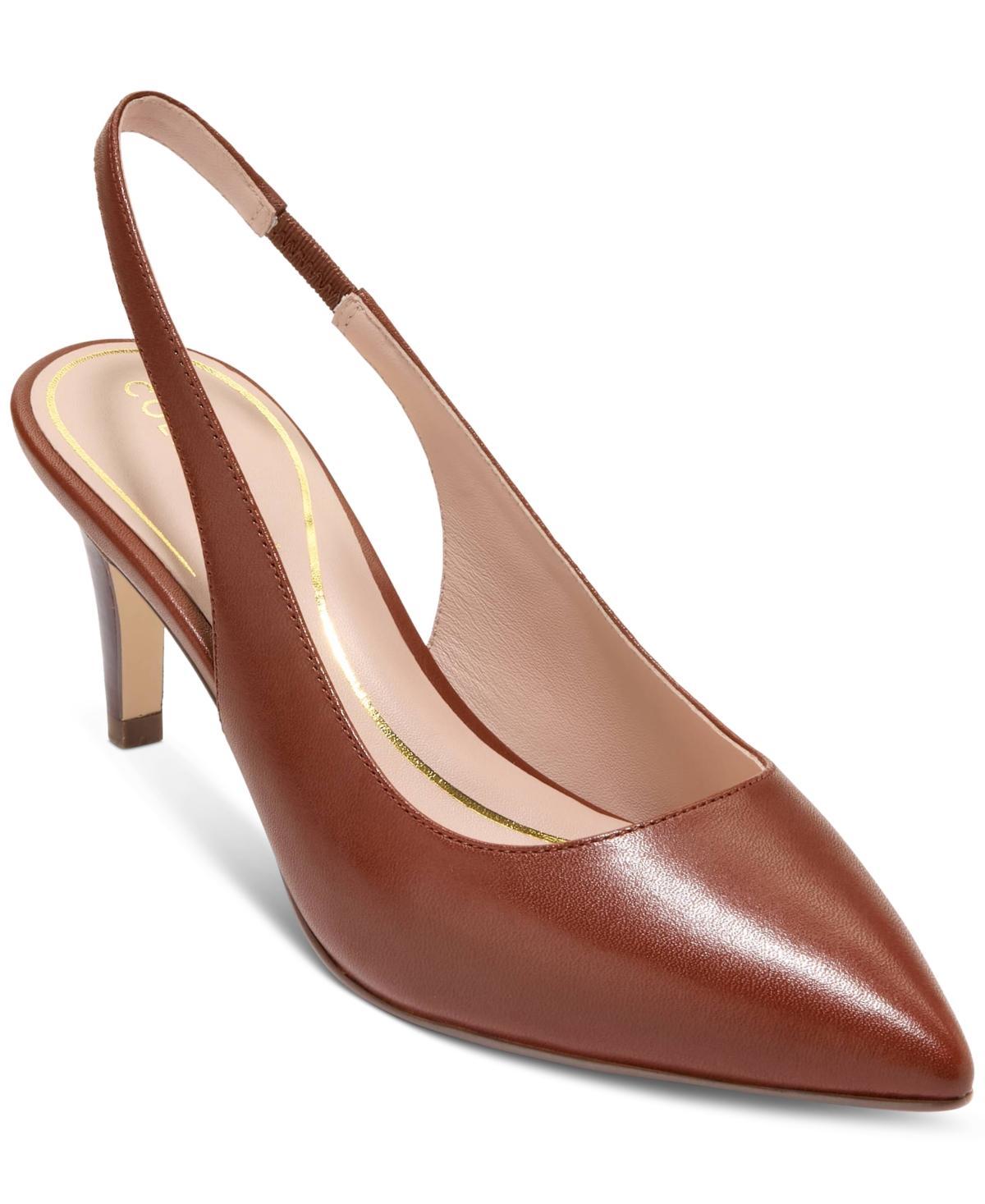 Cole Haan Vandam Leather Slingback Pumps Product Image