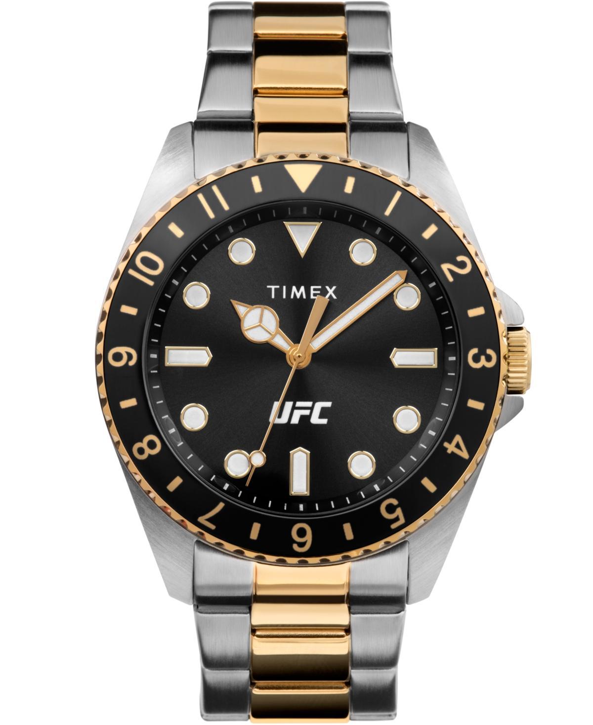 Timex Ufc Mens Quartz Debut Stainless Steel Two-Tone Watch, 42mm - Two-Tone Product Image