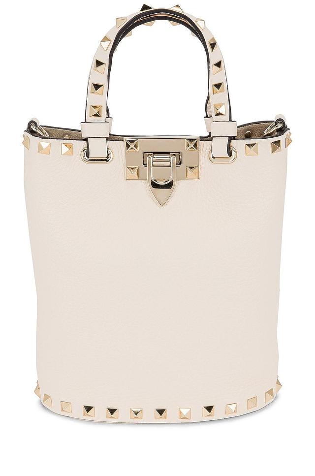 Valentino Garavani Rockstud Pouch in Ivory Product Image