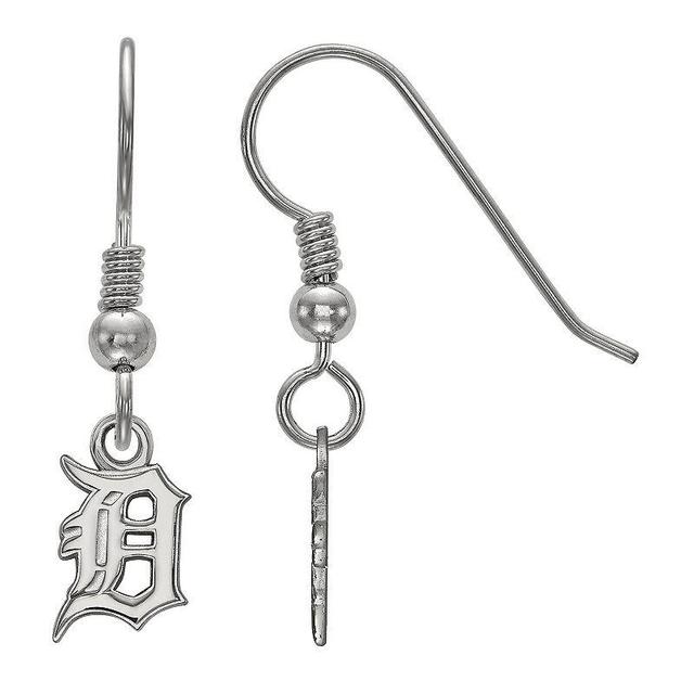 LogoArt Sterling Silver Detroit Tigers Extra-Small Dangle Earrings, Womens Product Image