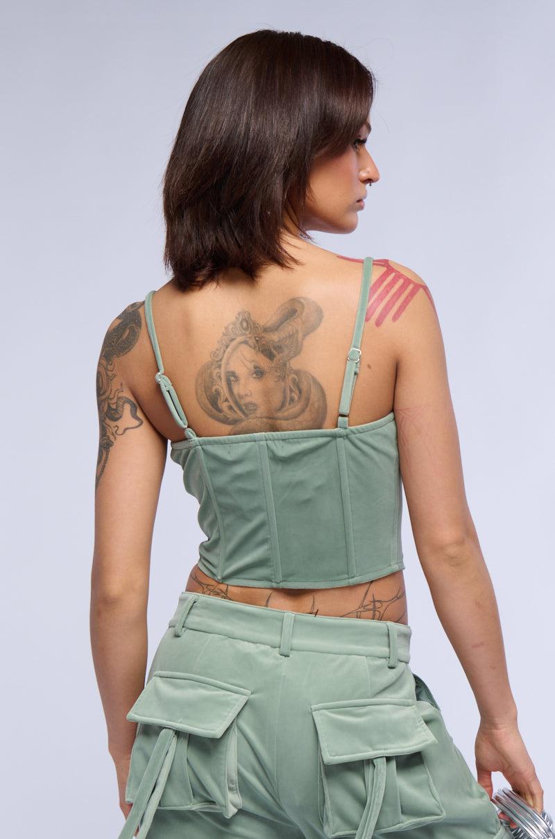 OLIVIA  CROPPED CORSET TOP Product Image