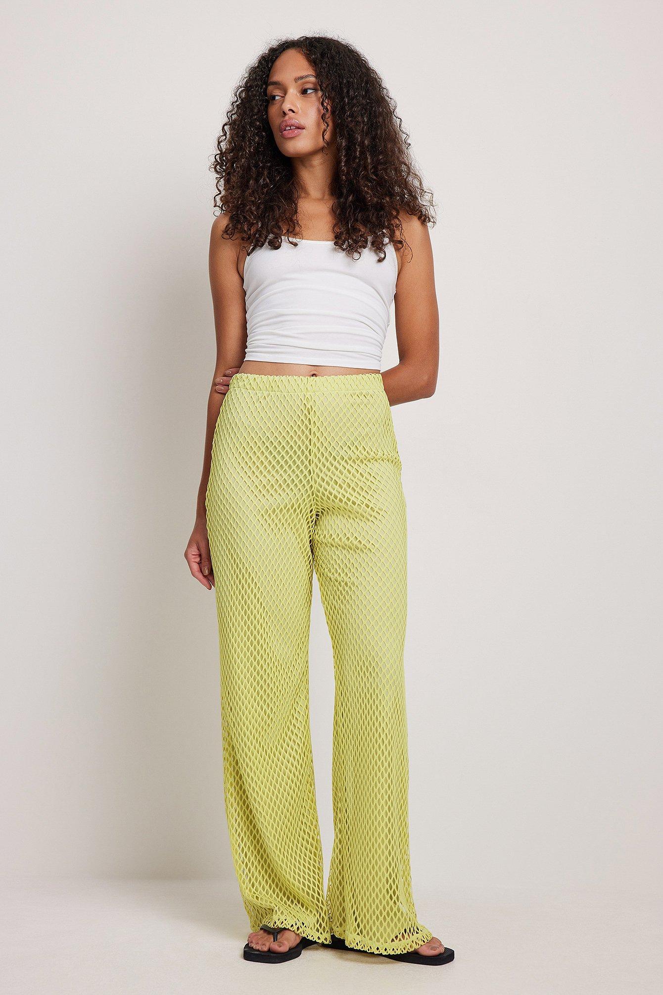 Flare Net Trousers Product Image