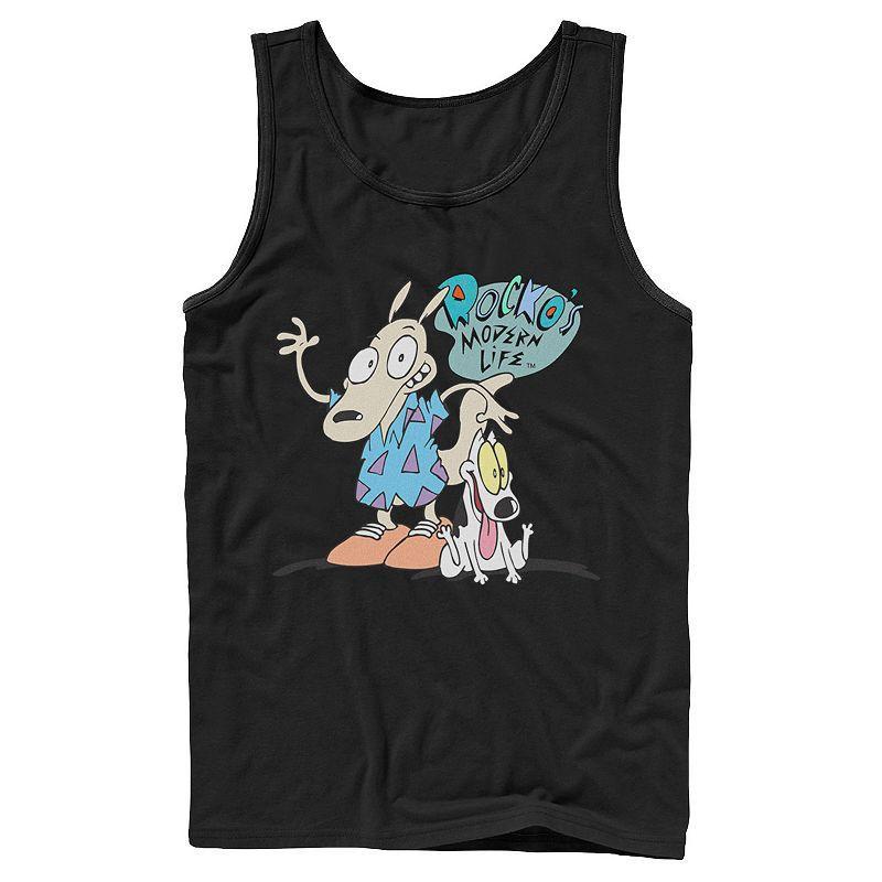 Mens Nickelodeon Rockos Modern Life Show Intro Tank Top Product Image