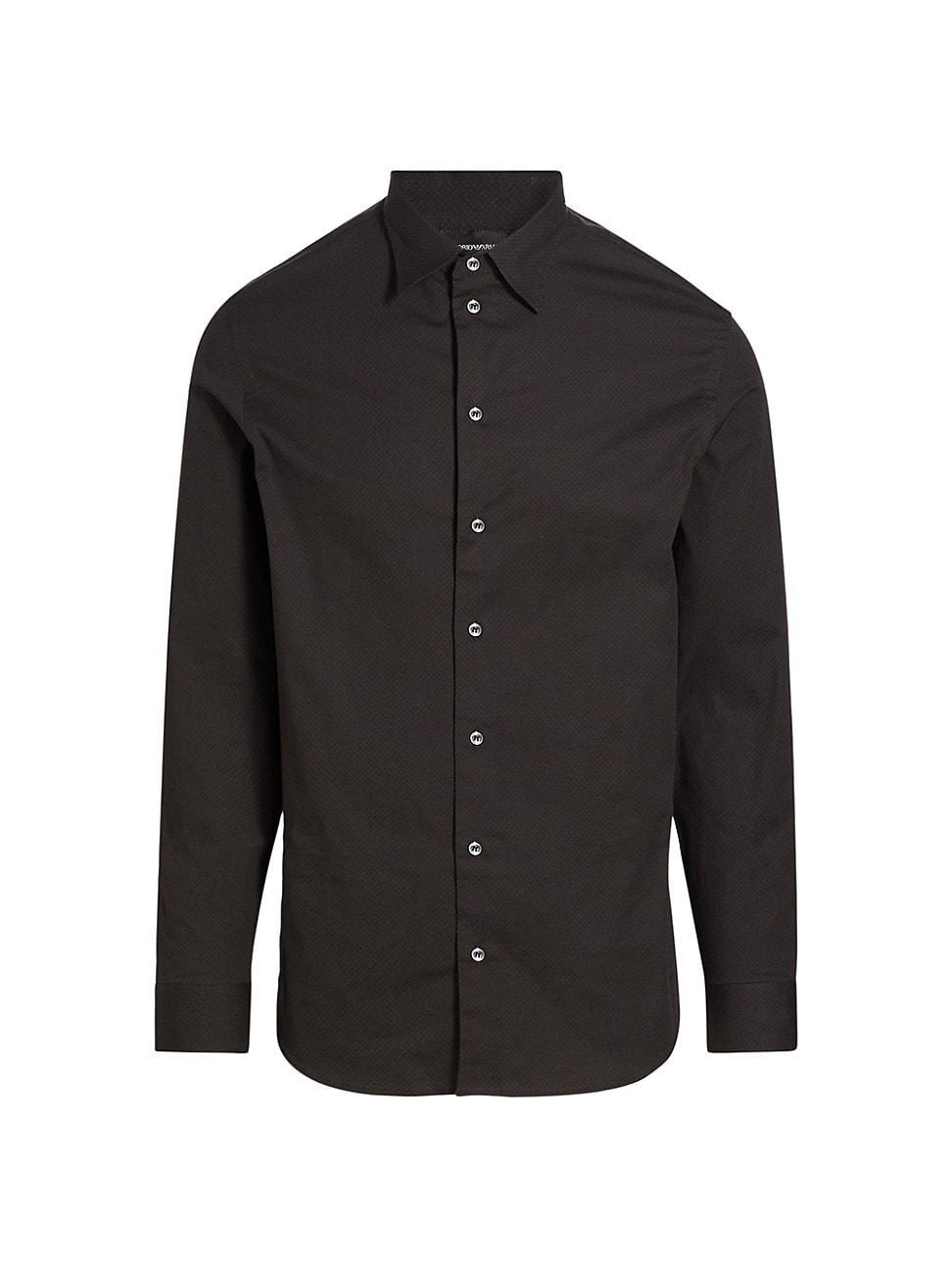 Mens Cotton-Blend Button-Front Shirt Product Image