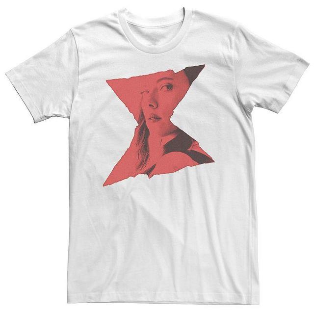 Big & Tall Marvel Black Widow Portrait Logo Overlay Tee, Mens Product Image