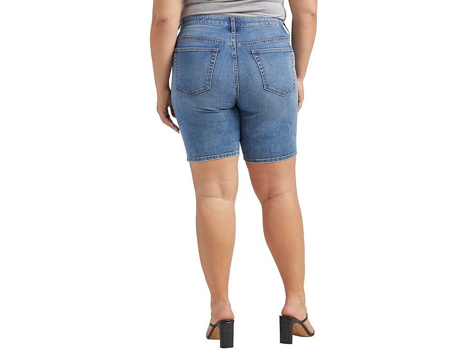 Jag Jeans Plus Size Cecilia Mid-Rise 8 Shorts (Marine ) Women's Shorts Product Image