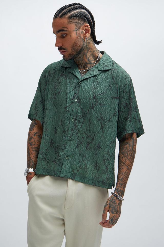 Bayou Textured Shirt - Olive Product Image