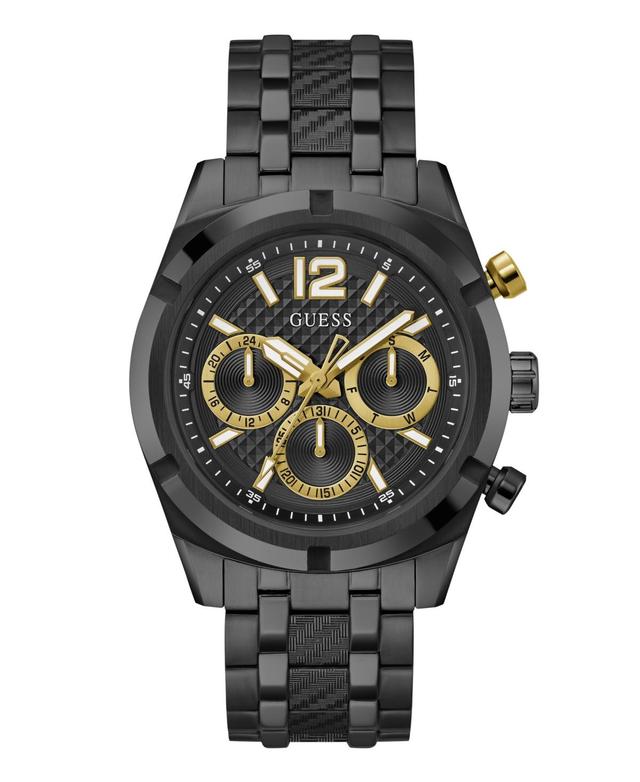 Mens Analog Black Steel Watch 44mm Product Image