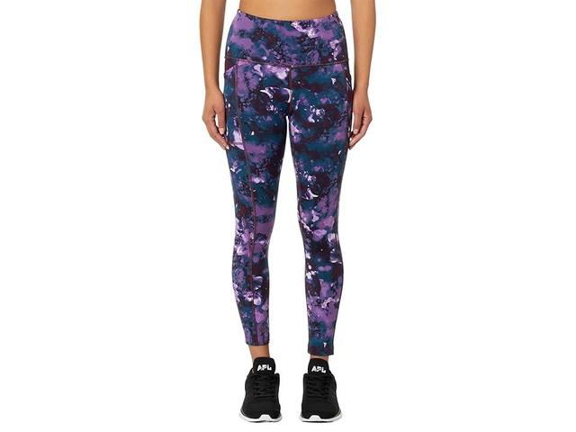 Smartwool Active Printed 7/8 Leggings (Purple Iris Watercolor) Women's Casual Pants Product Image