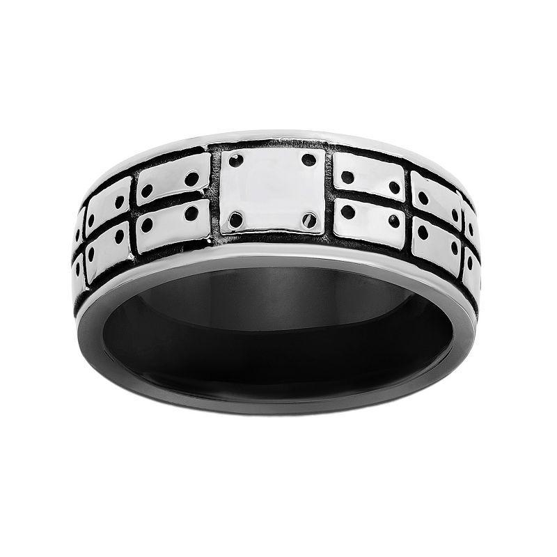 LYNX Stainless Steel Black Ion-Plated Mens Ring Product Image