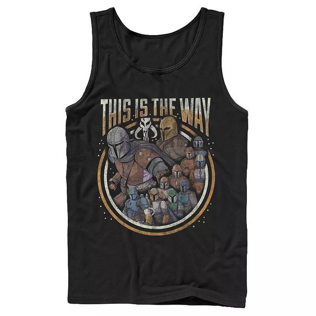 Mens Star Wars The Mandalorian Group Shot This Is The Way Tank Product Image