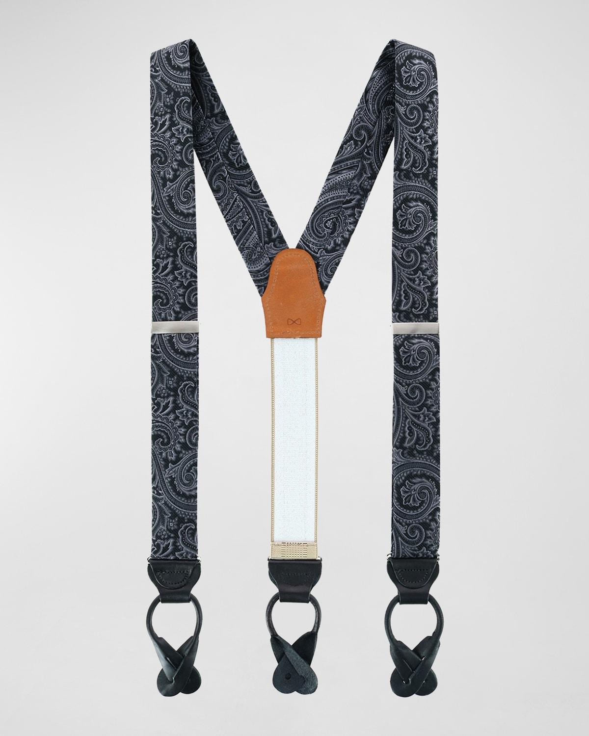 Trafalgar Sobee Paisley Silk Suspenders Product Image