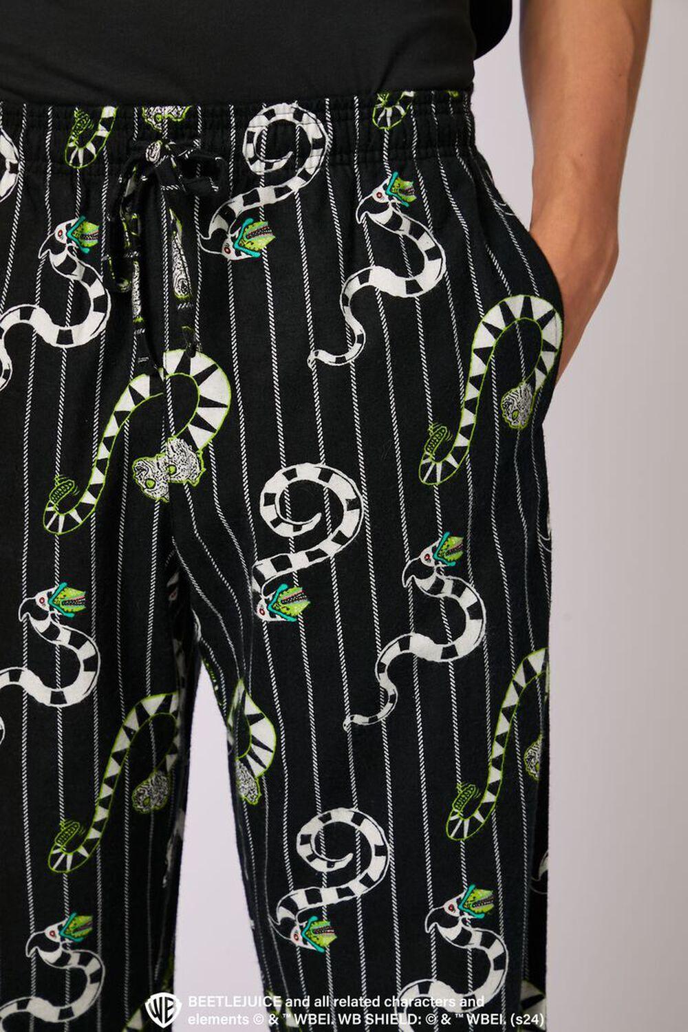 Beetlejuice Beetlejuice Flannel Pajama Pants | Forever 21 Product Image