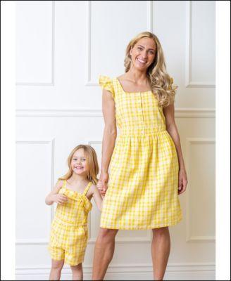 Hope & Henry Womens Flutter Sleeve Sun Dress Product Image