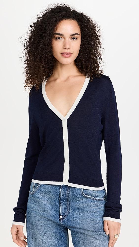 Theory Tipped Cardigan | Shopbop Product Image