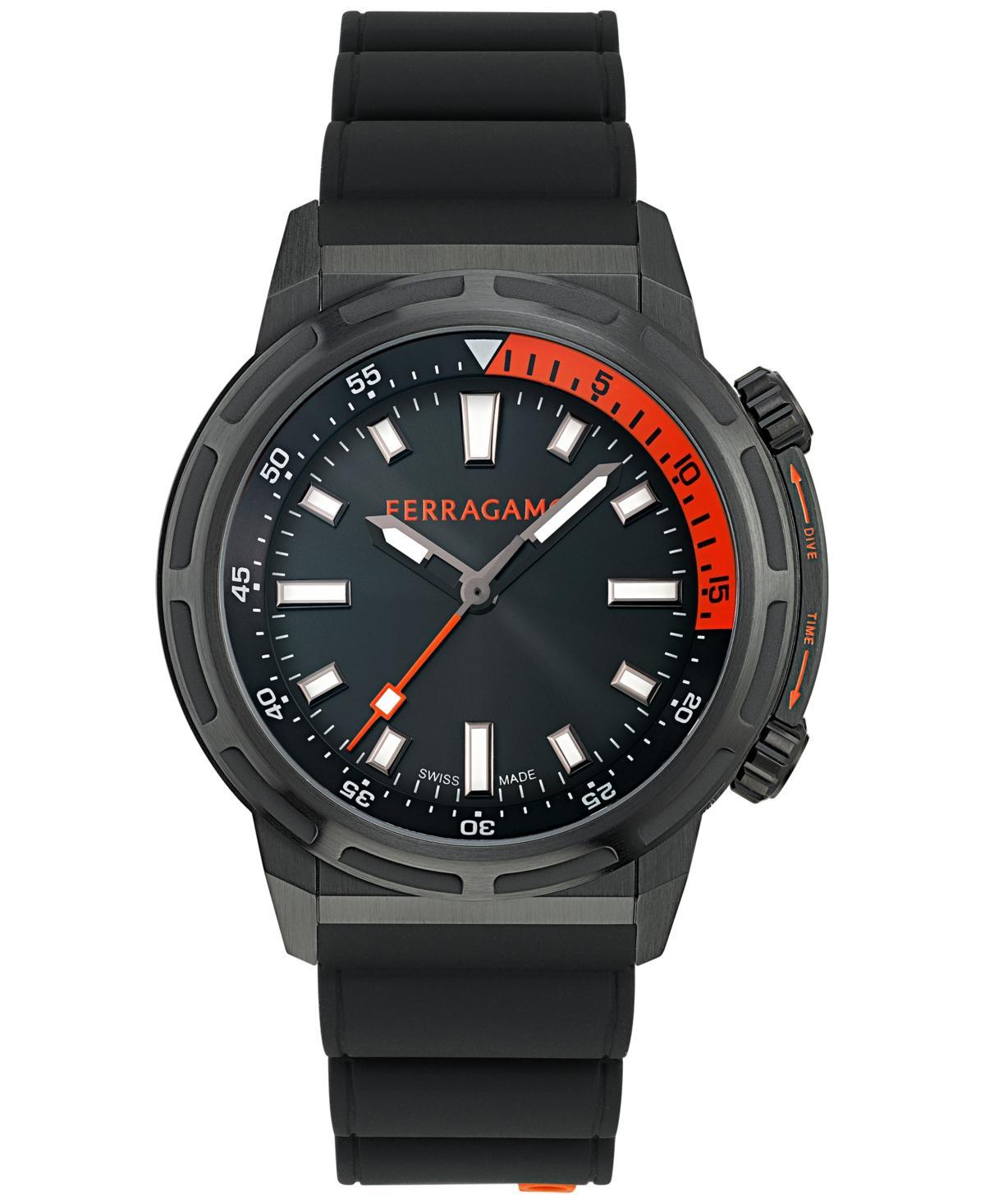 Mens Nima Stainless Steel & Silicone Strap Watch/ 46MM Product Image