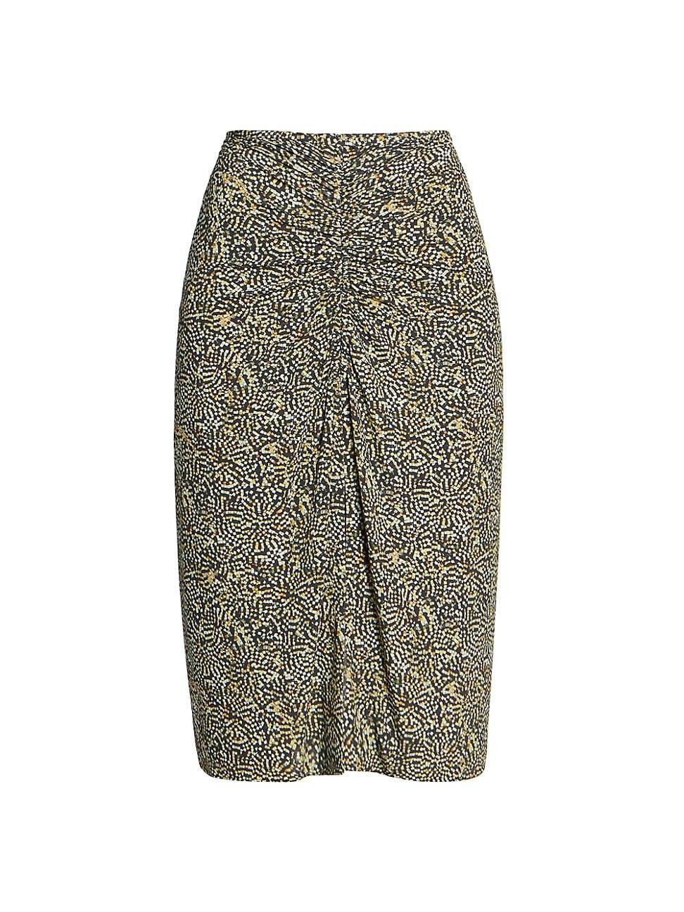 Womens Joella Ruched Midi-Skirt Product Image