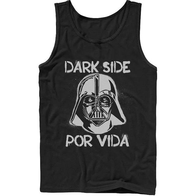 Mens Star Wars Darth Vader Dark Side Por Vida Stamp Tank Top Product Image