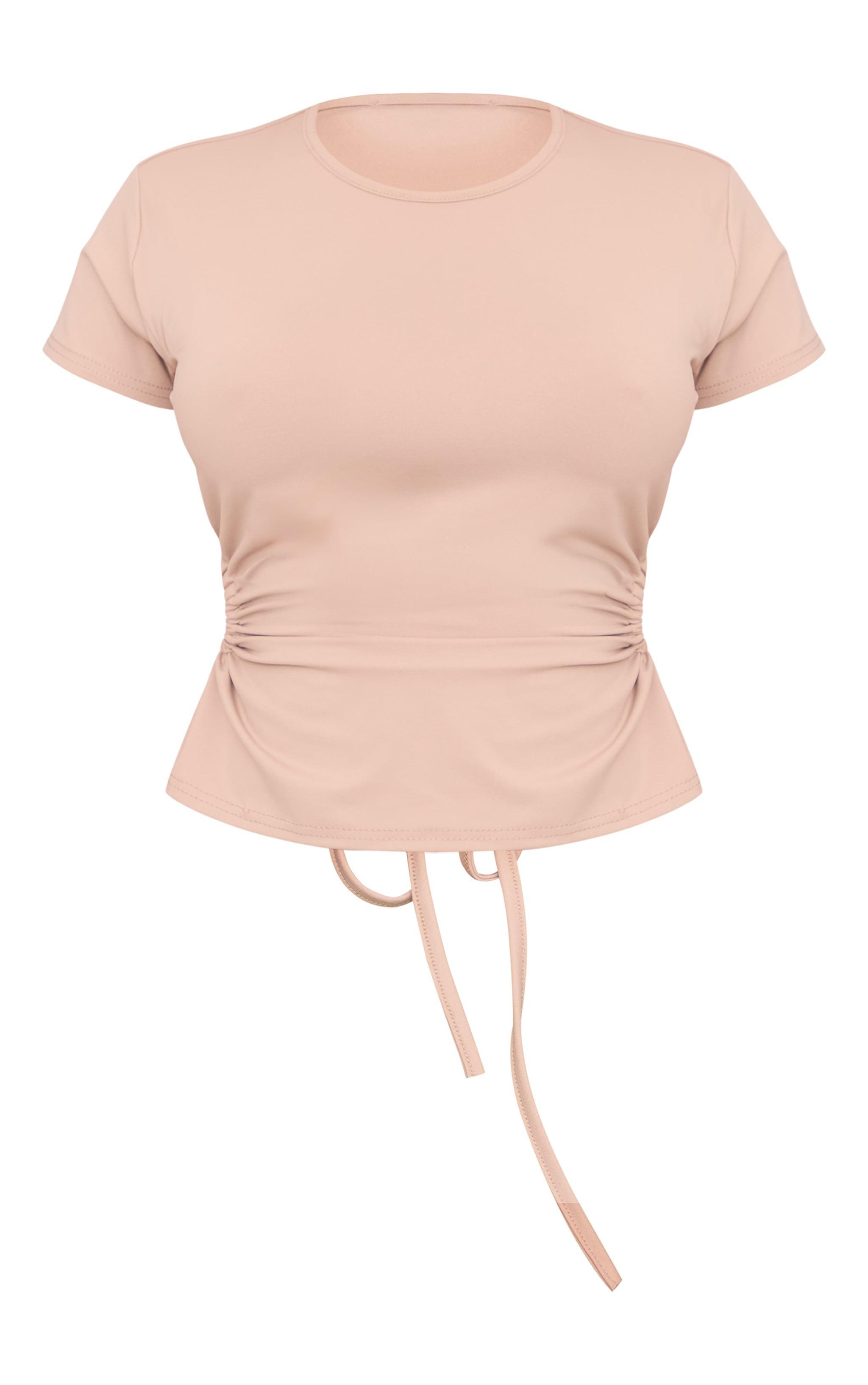 Stone Slinky Backless T Shirt Product Image