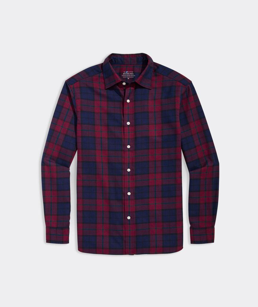 On-The-Go Brushed Twill Check Shirt Product Image