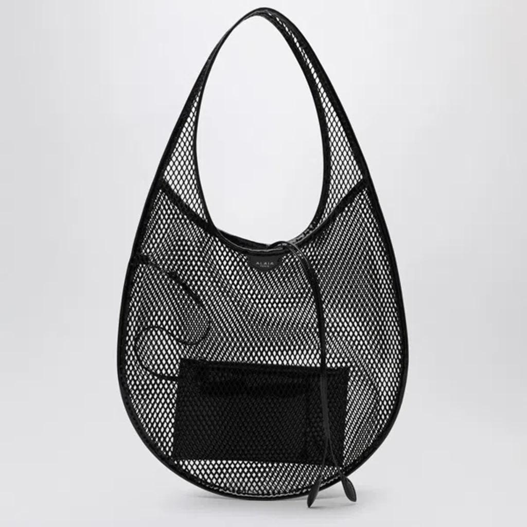 Medium Mesh Tote Top Handle In Black Product Image